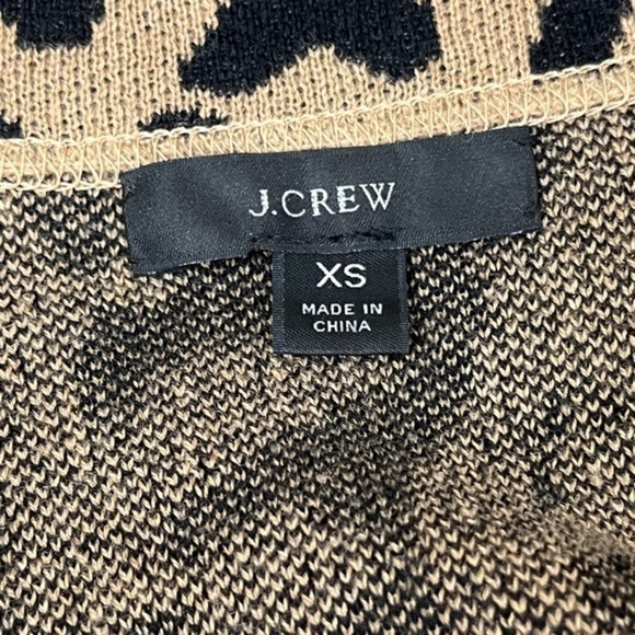 🟢 J. Crew Leopard Print 3/4 Sleeve Cardigan - Picture 10 of 13